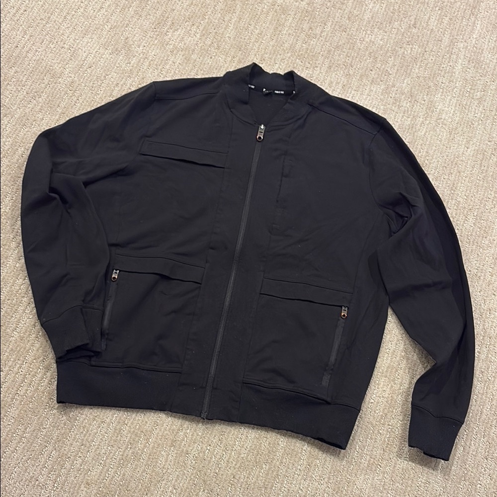 Stylish Black Bomber Jacket